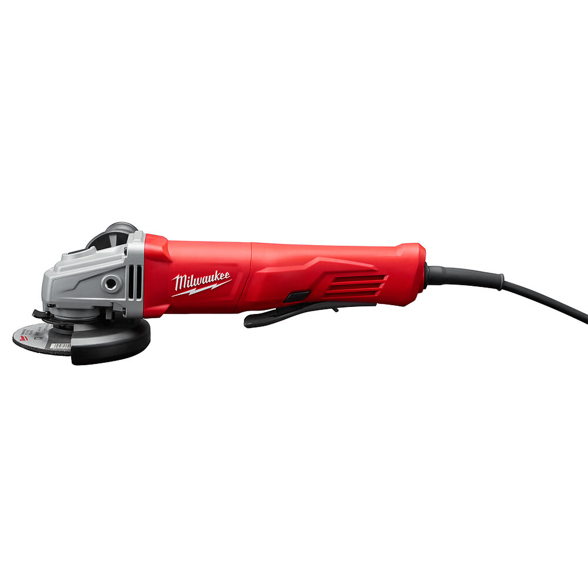 Milwaukee 4-1/2in. Small Angle Grinder Kit, 11 Amp, 11,000 RPM, Paddle, Lock-On, Model# 6142-30